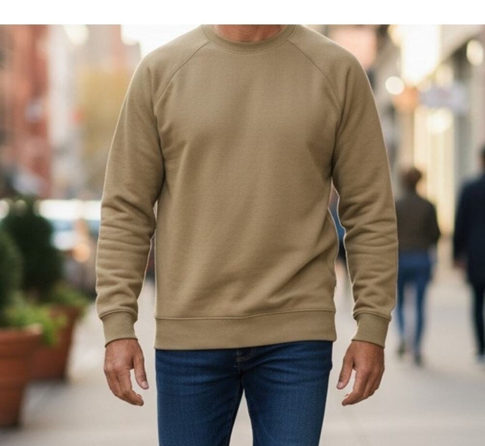 Greg Norman Men's XL Extra Large Brown Crew Neck Pullover Sweater Golf Knit